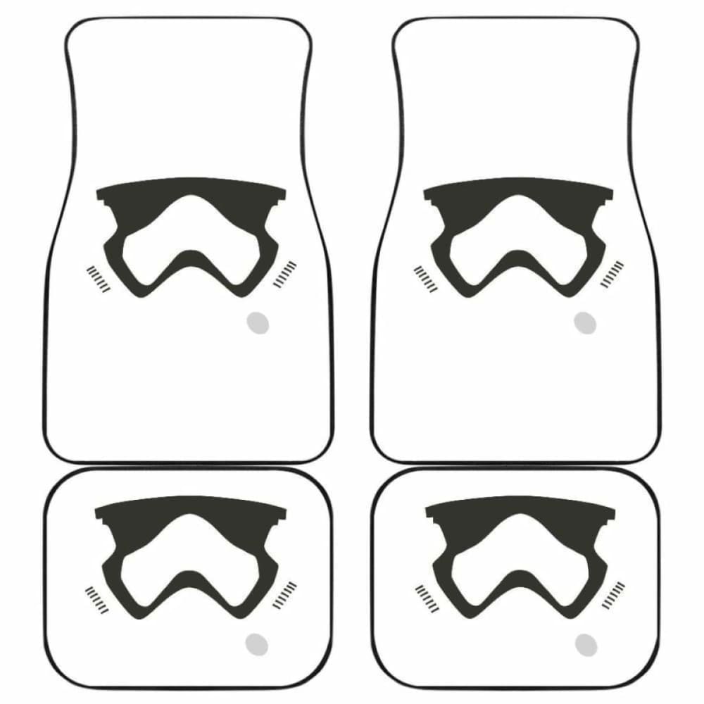 Stormstrooper Face Car Floor Mats 094201 - YourCarButBetter