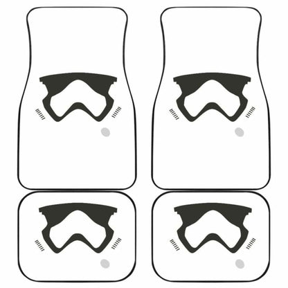 Stormstrooper Face Car Floor Mats 094201 - YourCarButBetter