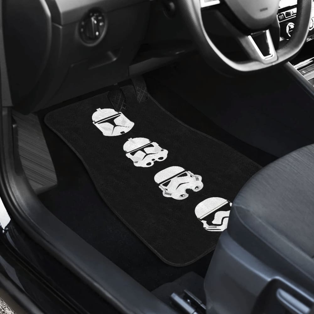 Stormstrooper Heads Star War Car Floor Mats 094201 - YourCarButBetter