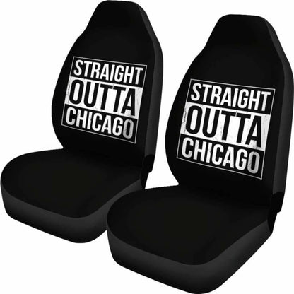 Straight Outta Chicago Car Seat Covers Amazing Gift 192609 - YourCarButBetter