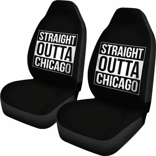 Straight Outta Chicago Car Seat Covers Amazing Gift 192609 - YourCarButBetter