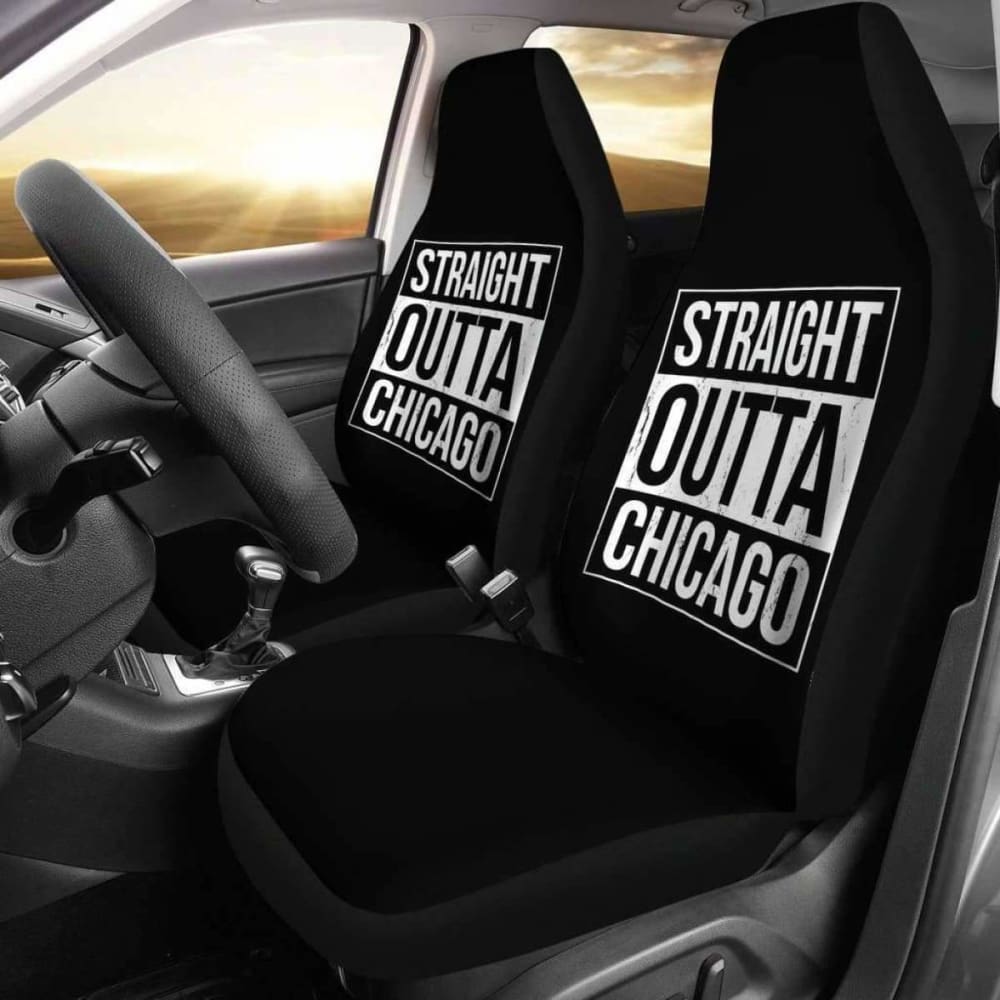 Straight Outta Chicago Car Seat Covers Amazing Gift 192609 - YourCarButBetter