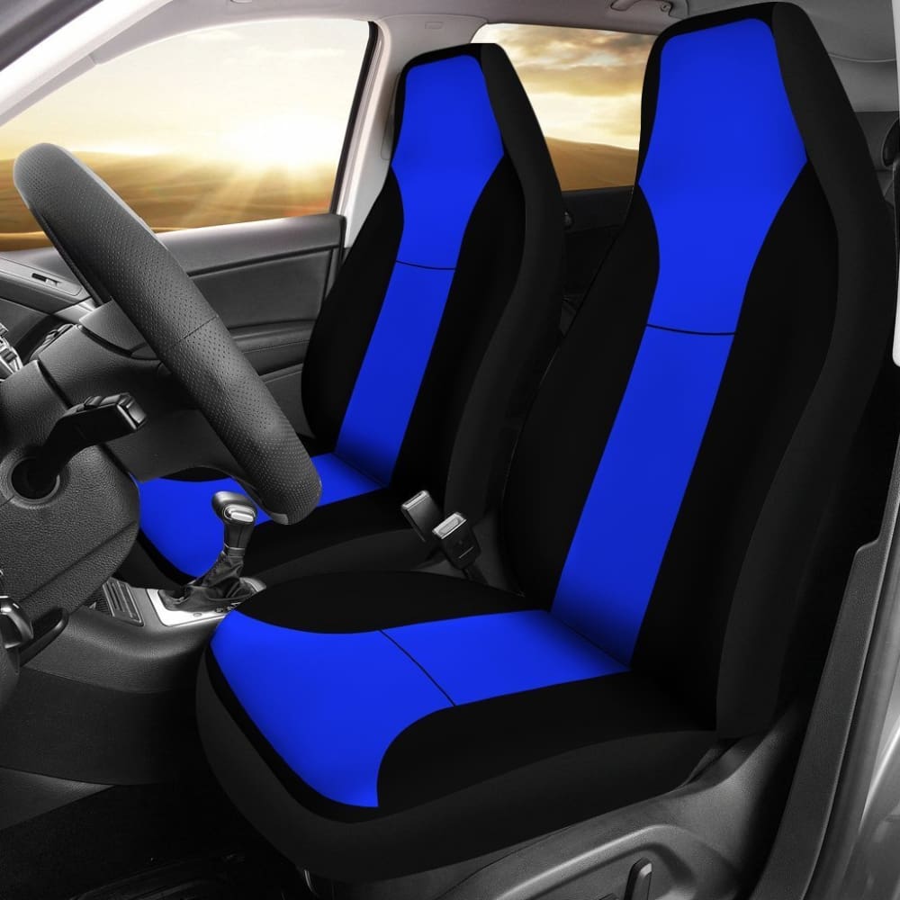 Stylish Thin Blue Line Car Seat Covers Amazing Gift Ideas 101819 - YourCarButBetter