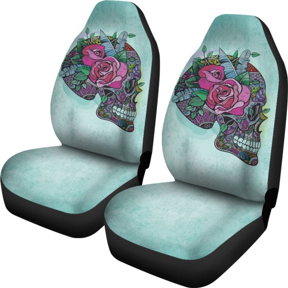 Sugar Skull Car Seat Cover 101819 - YourCarButBetter