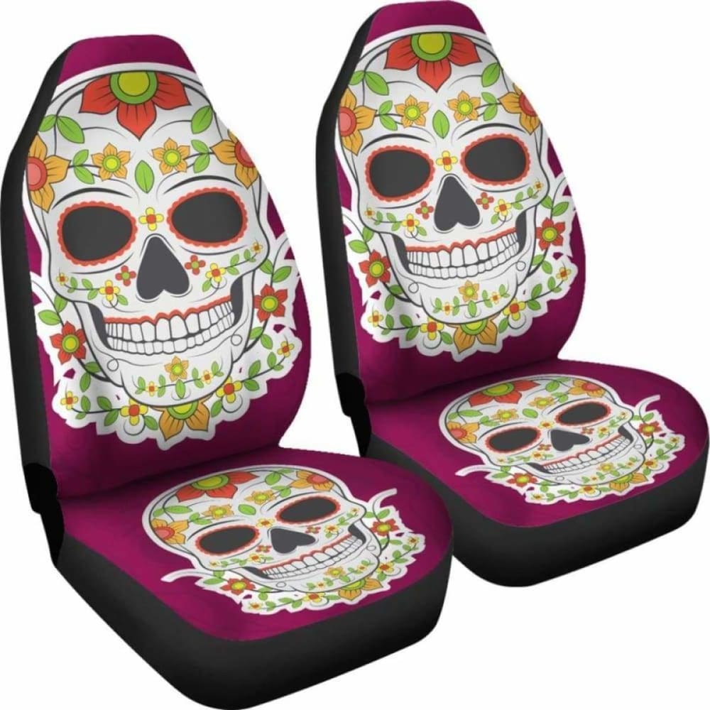 Sugar Skull Car Seat Cover - Day Of The Dead 101207