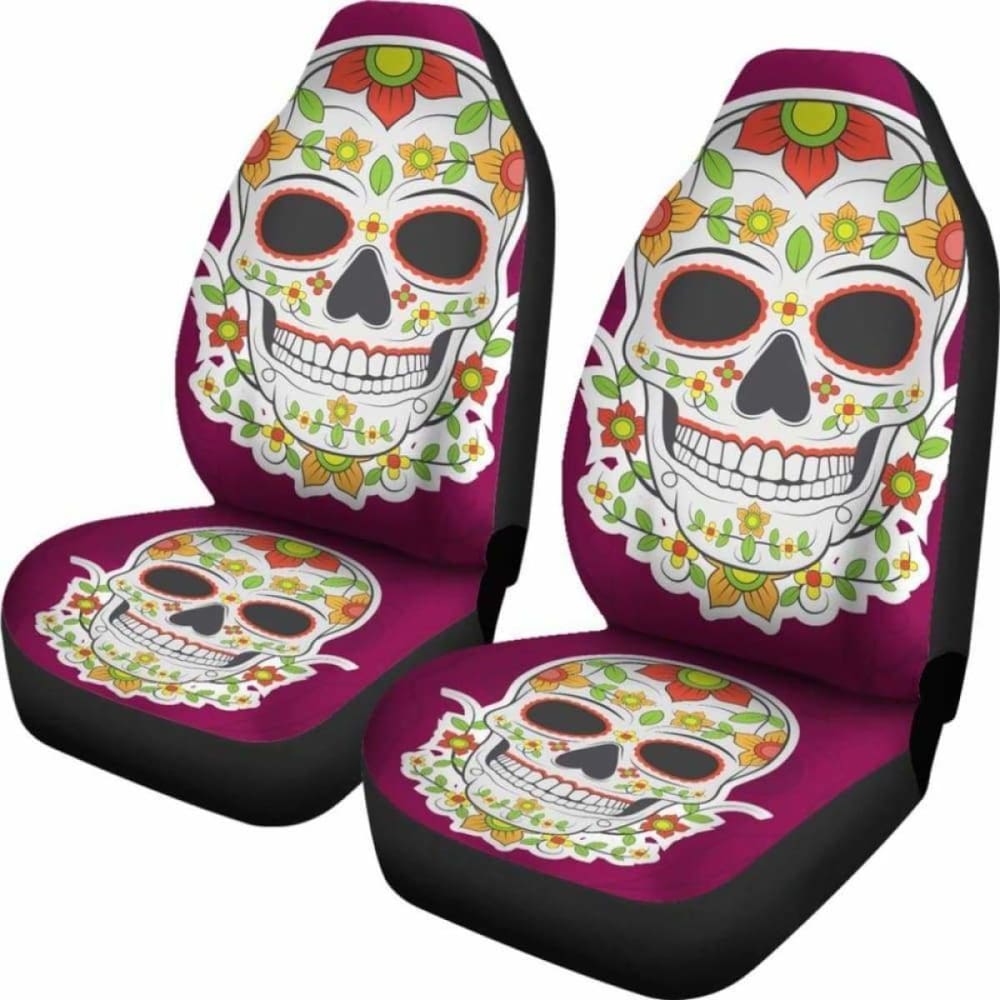 Sugar Skull Car Seat Cover - Day Of The Dead 101207