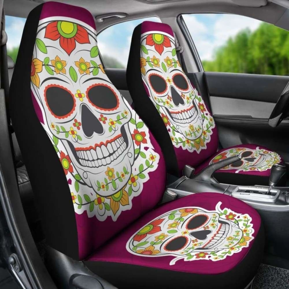 Sugar Skull Car Seat Cover - Day Of The Dead 101207