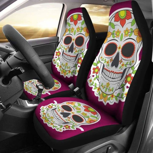 Sugar Skull Car Seat Cover - Day Of The Dead 101207
