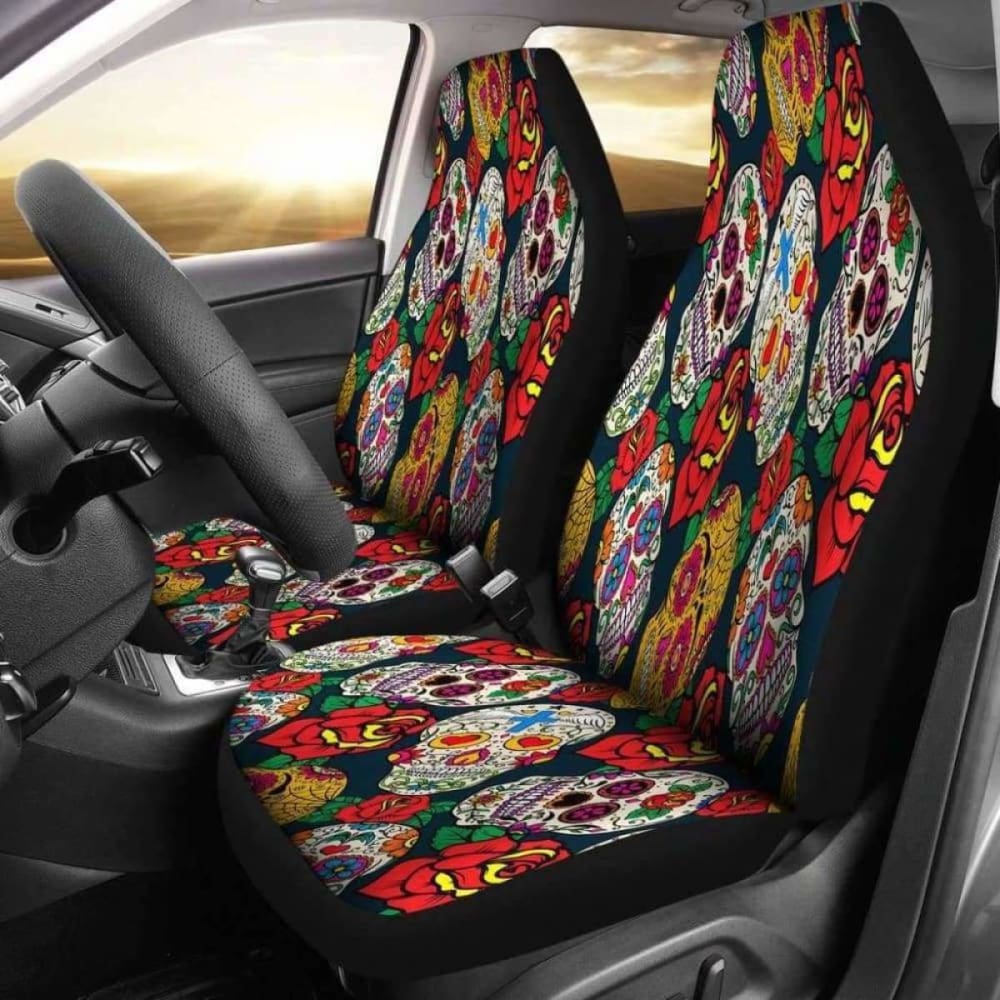 Sugar Skull Car Seat Covers 101807