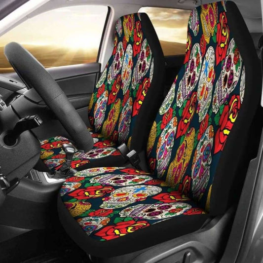 Sugar Skull Car Seat Covers 101807