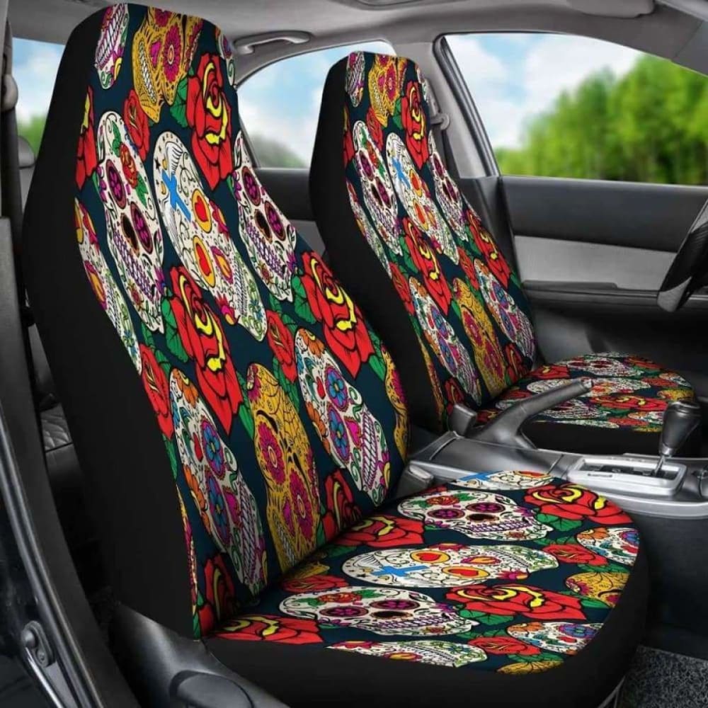 Sugar Skull Car Seat Covers 101807