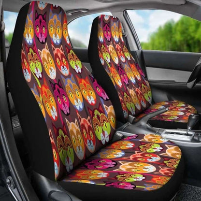 Sugar Skull Cats Car Seat Covers 101807