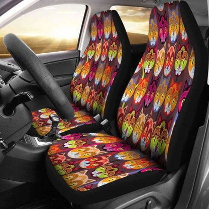 Sugar Skull Cats Car Seat Covers 101807