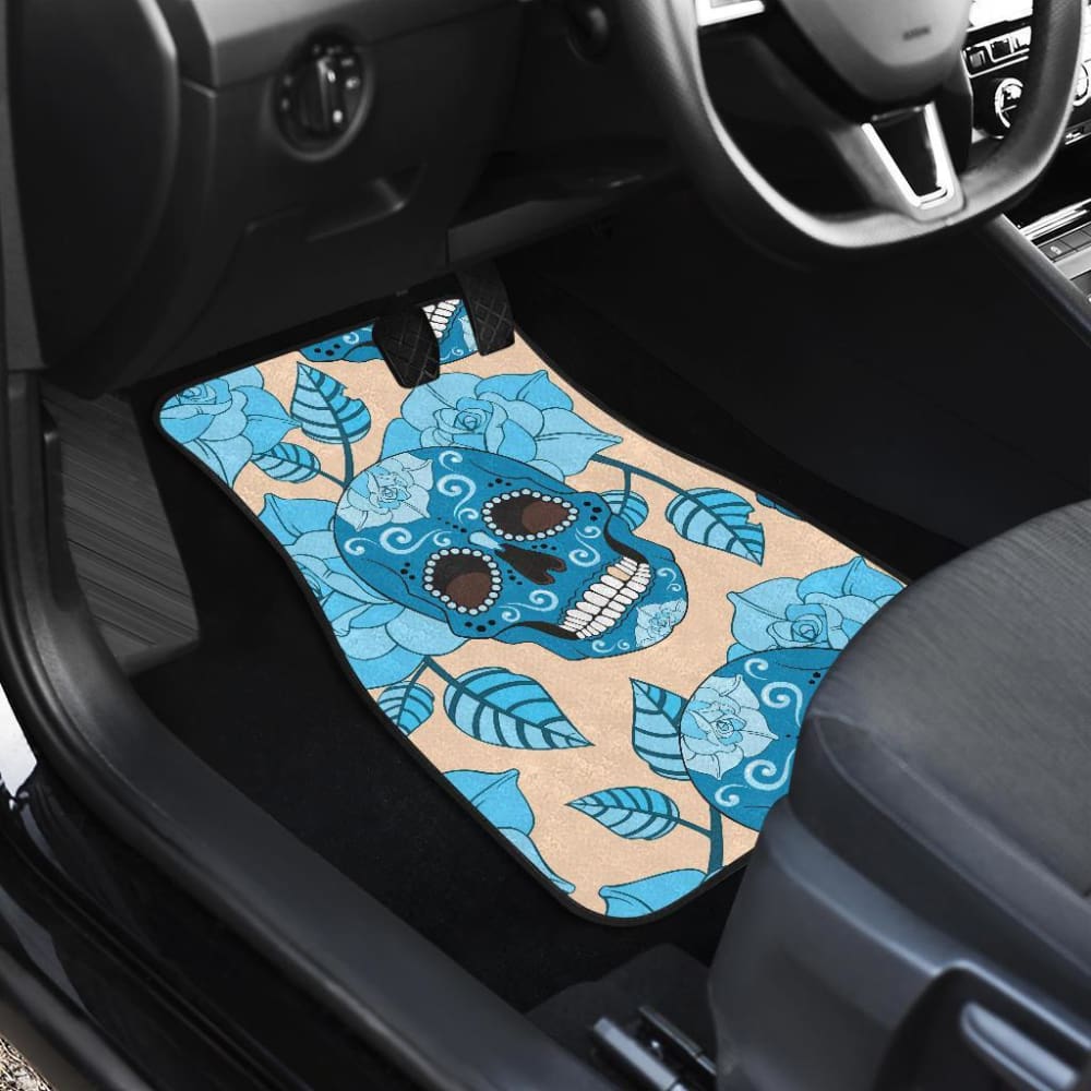 Sugar Skull Day Of The Dead Car Mat 101819 - YourCarButBetter