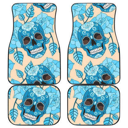 Sugar Skull Day Of The Dead Car Mat 101819 - YourCarButBetter