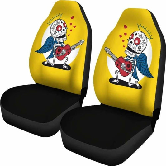 Sugar Skull Rockstar Car Seat Covers 172727
