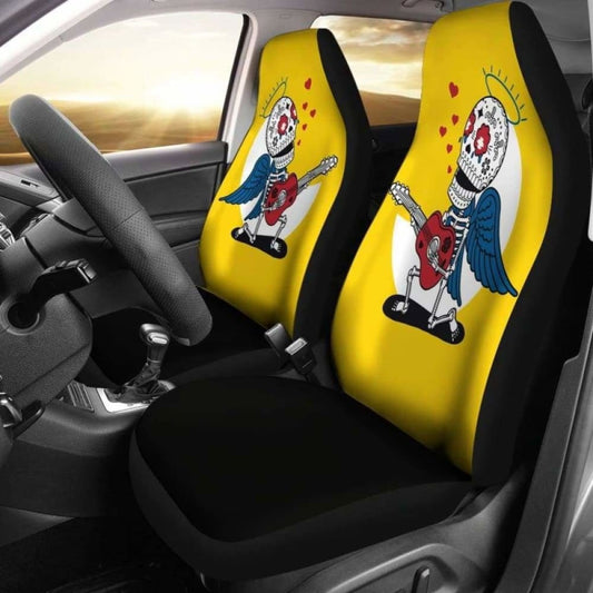 Sugar Skull Rockstar Car Seat Covers 172727