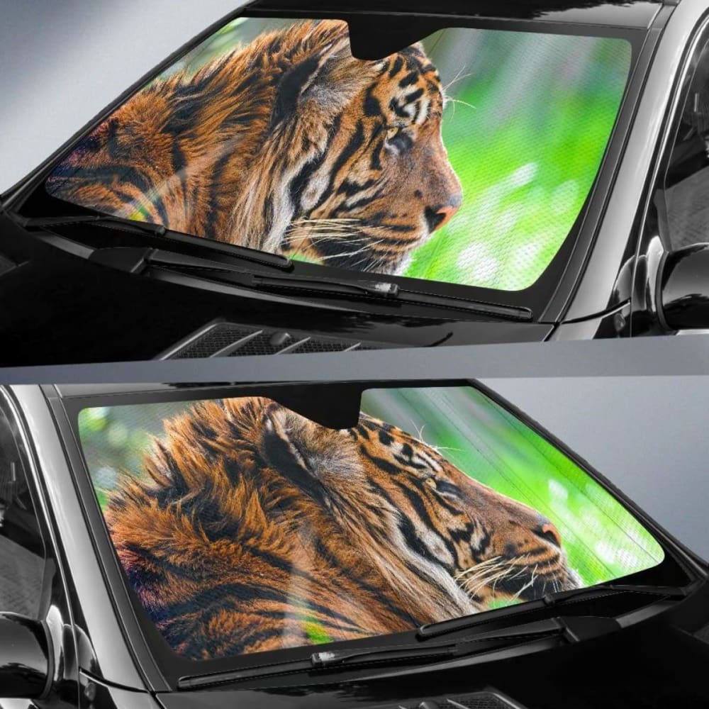 Sumatran Tiger Hd 4K Car Sun Shade 172609 - YourCarButBetter