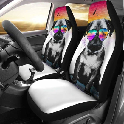 Summer Pug Seat Covers 102918 - YourCarButBetter