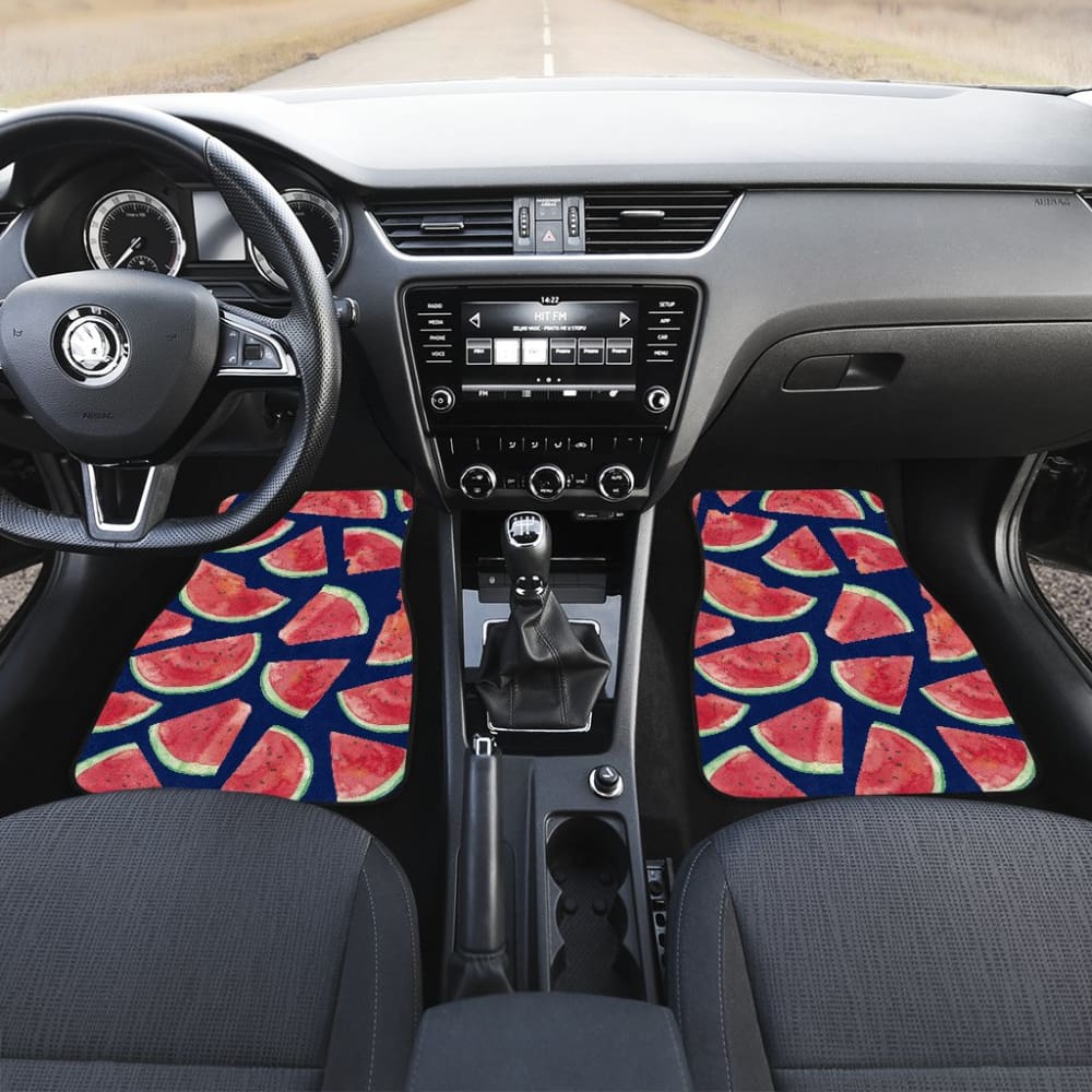 Summer Watermelon Pattern Print Car Floor Mats 212004 - YourCarButBetter