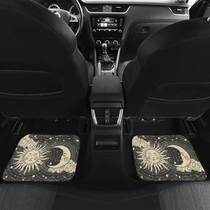 Sun And Moon Lion Car Floor Mats 212701 - YourCarButBetter