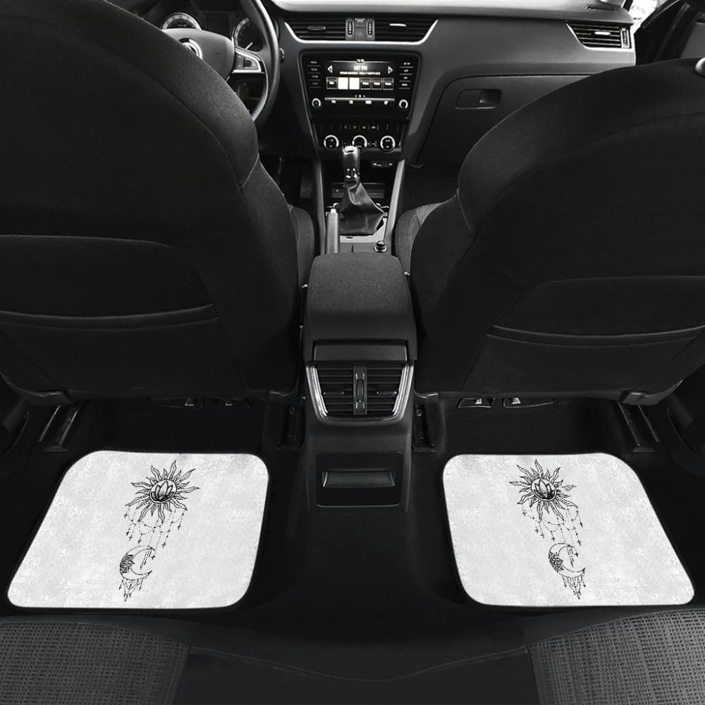 Sun And Moon Lion Car Floor Mats Meaningful Gifts Idea Custom Car Accessories 212701 - YourCarButBetter