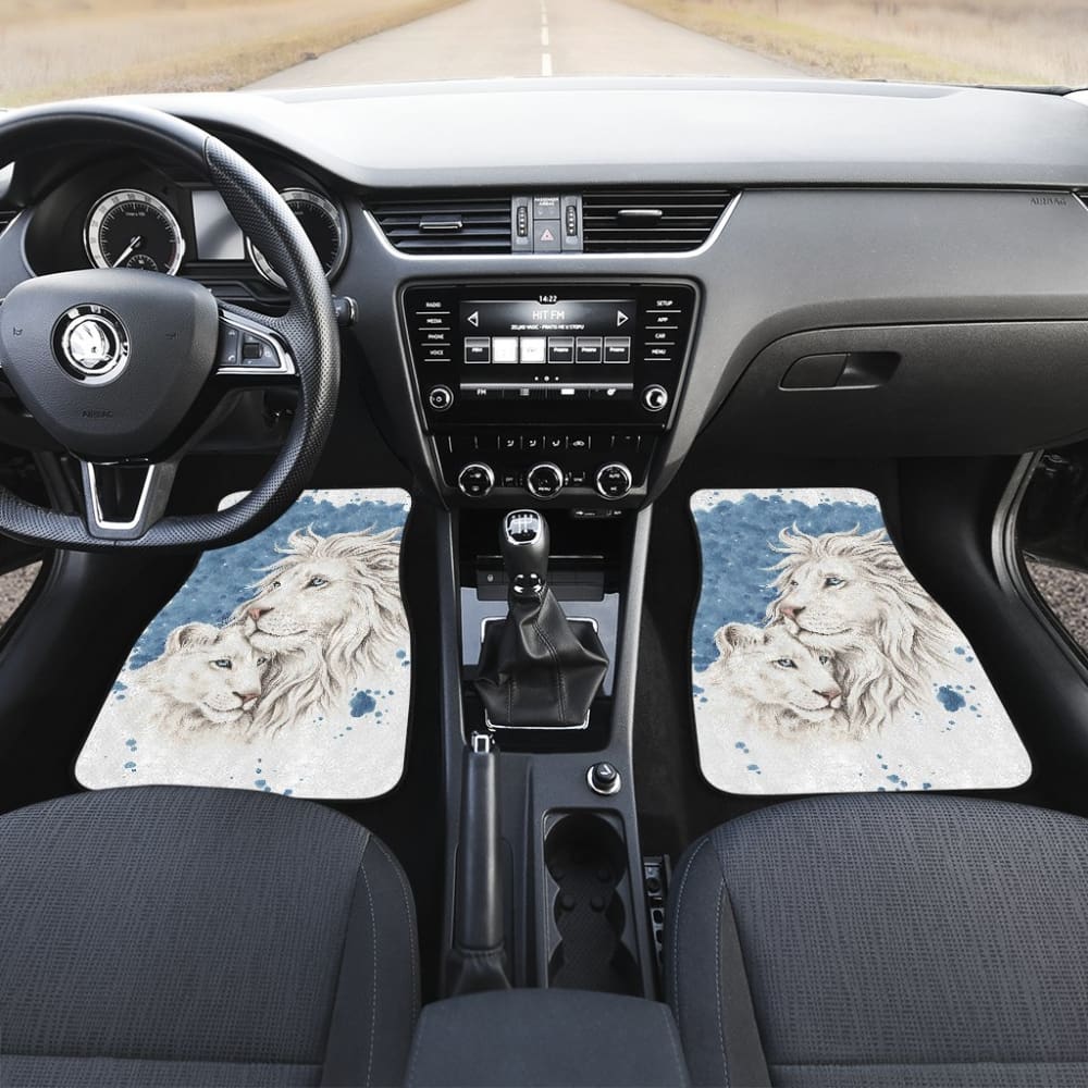 Sun And Moon Lion Car Floor Mats Meaningful Gifts Idea Custom Car Accessories 212701 - YourCarButBetter