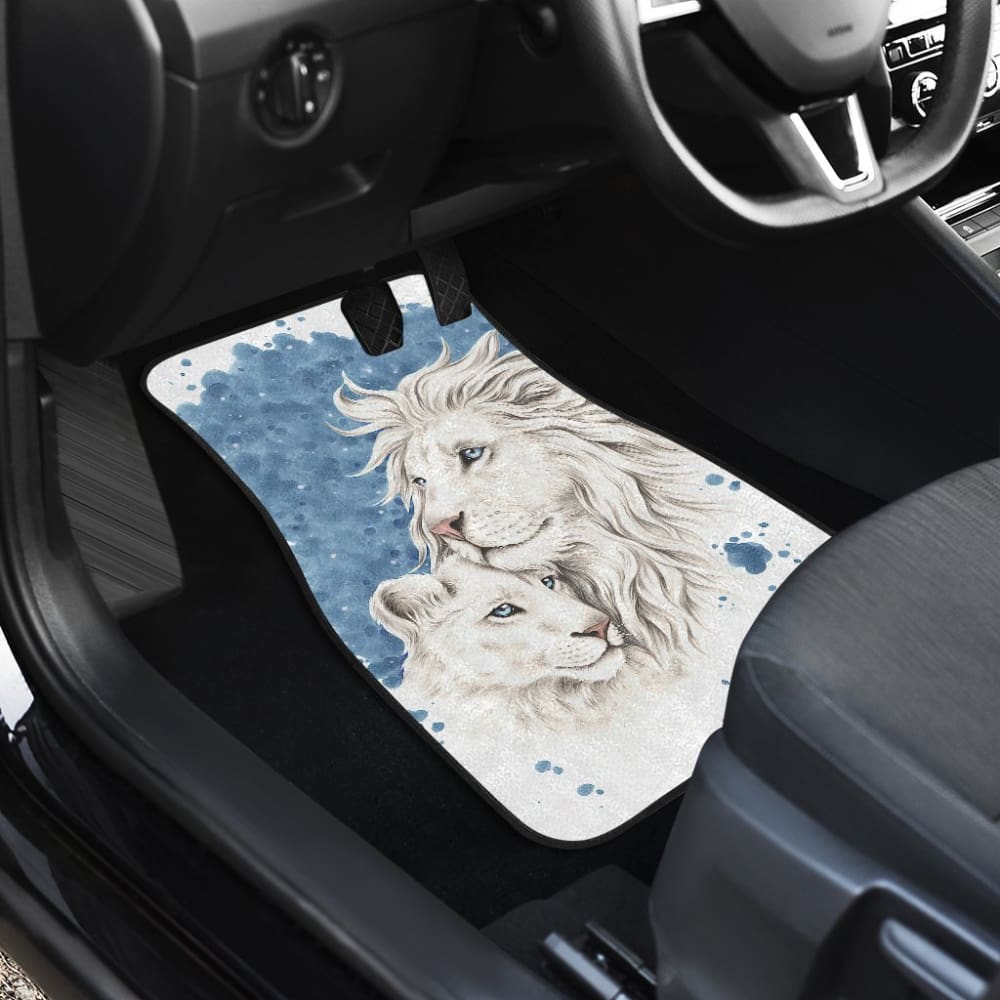 Sun And Moon Lion Car Floor Mats Meaningful Gifts Idea Custom Car Accessories 212701 - YourCarButBetter