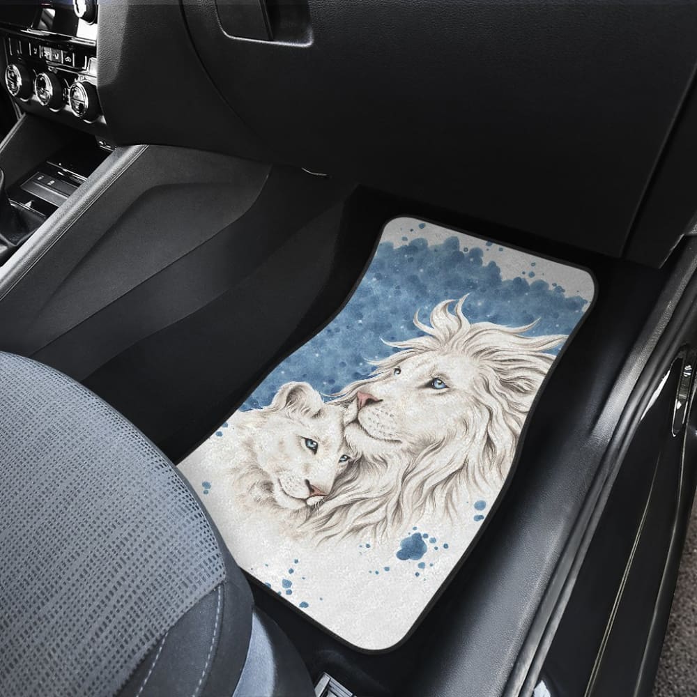 Sun And Moon Lion Car Floor Mats Meaningful Gifts Idea Custom Car Accessories 212701 - YourCarButBetter