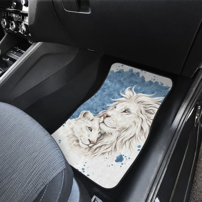 Sun And Moon Lion Car Floor Mats Meaningful Gifts Idea Custom Car Accessories 212701 - YourCarButBetter