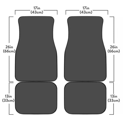 Sunflower Butterfly Front And Back Car Mats 184610 - YourCarButBetter