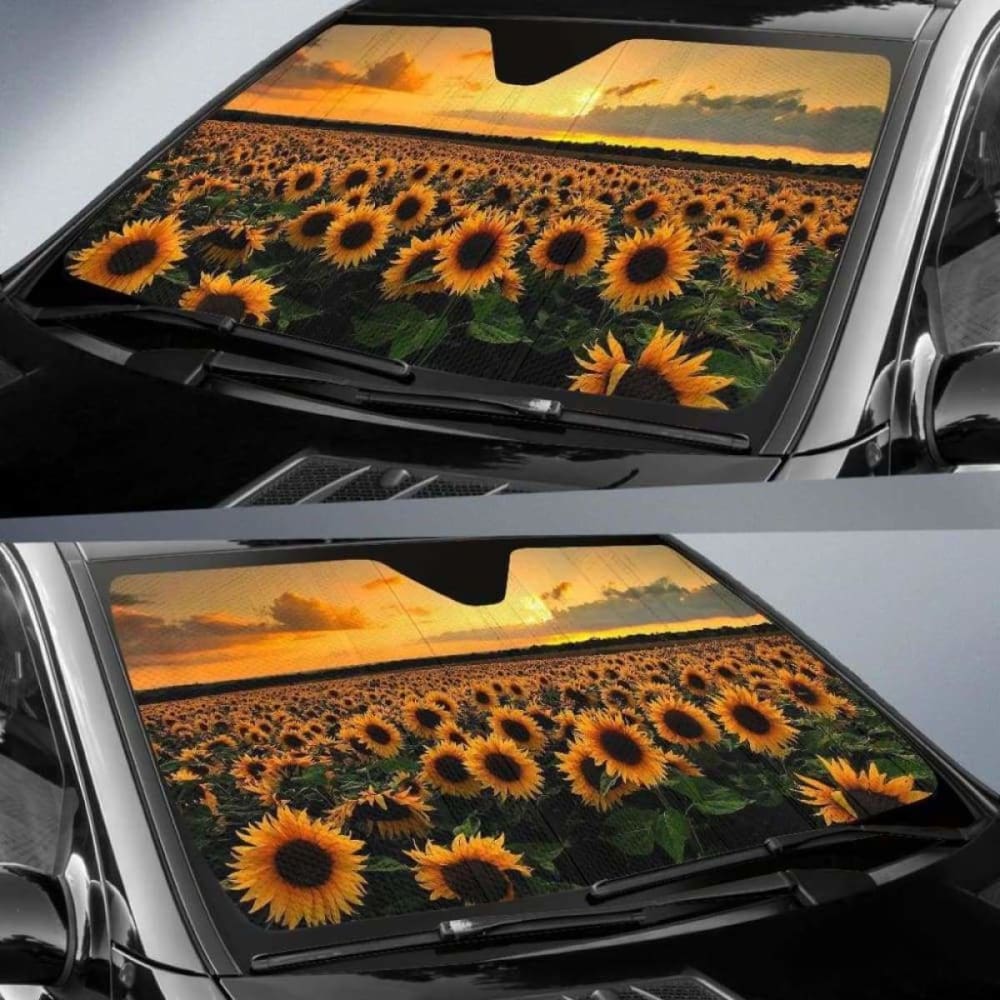 Sunflower Car Sun Shade 172609 - YourCarButBetter