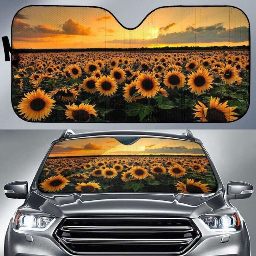 Sunflower Car Sun Shade 172609 - YourCarButBetter