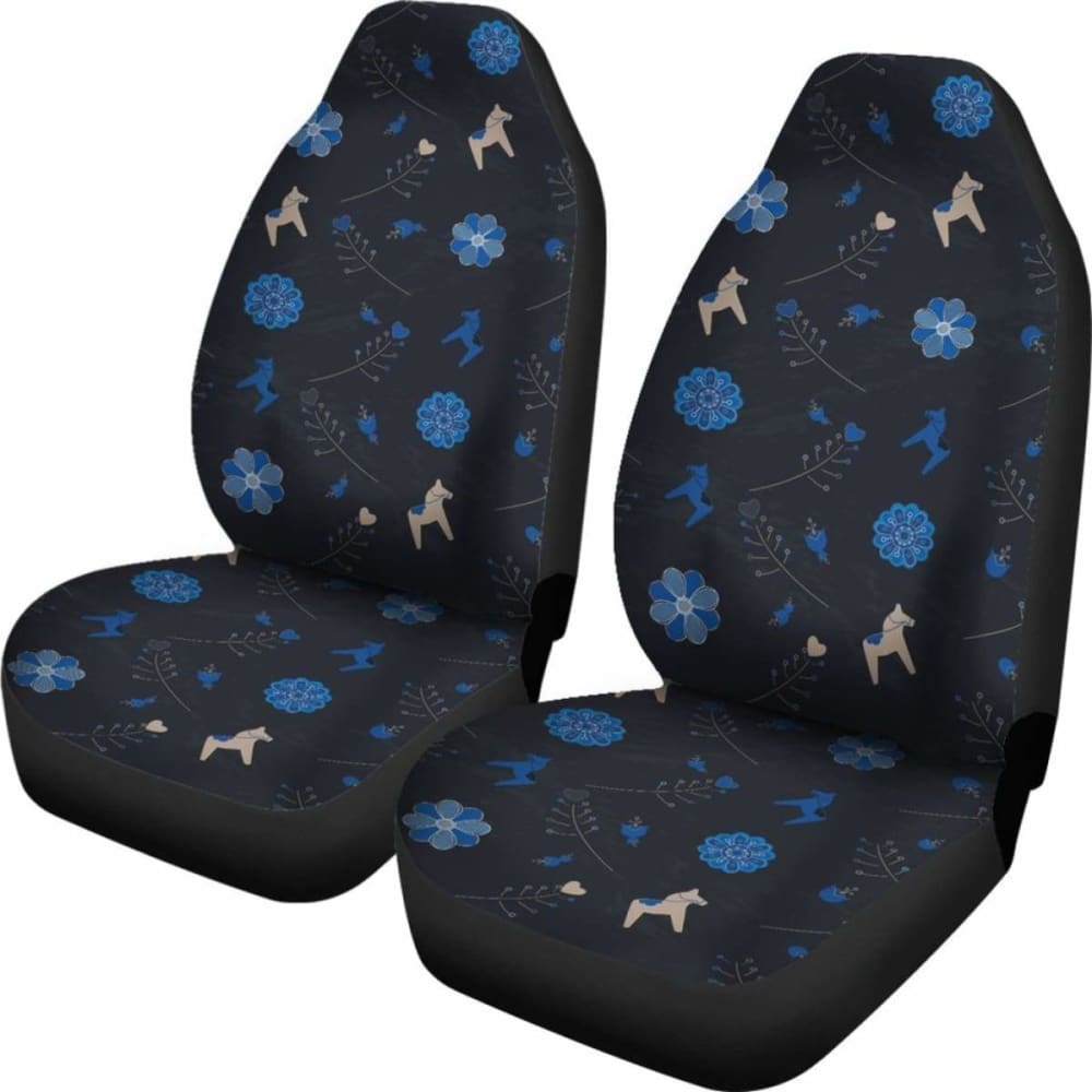 Swedish Dala Horse Car Seat Covers 2 170804