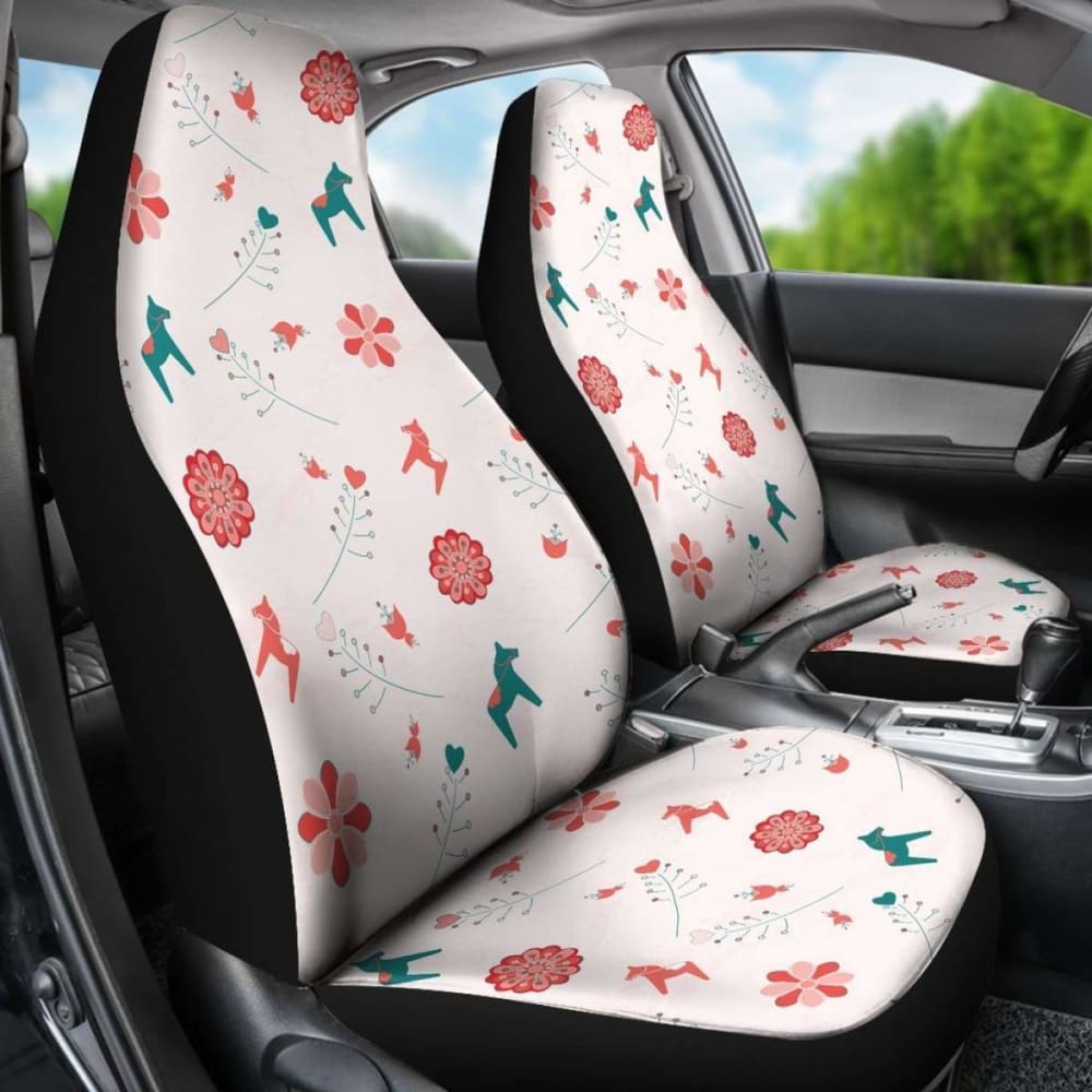 Swedish Dala Horse Car Seat Covers 3 170804