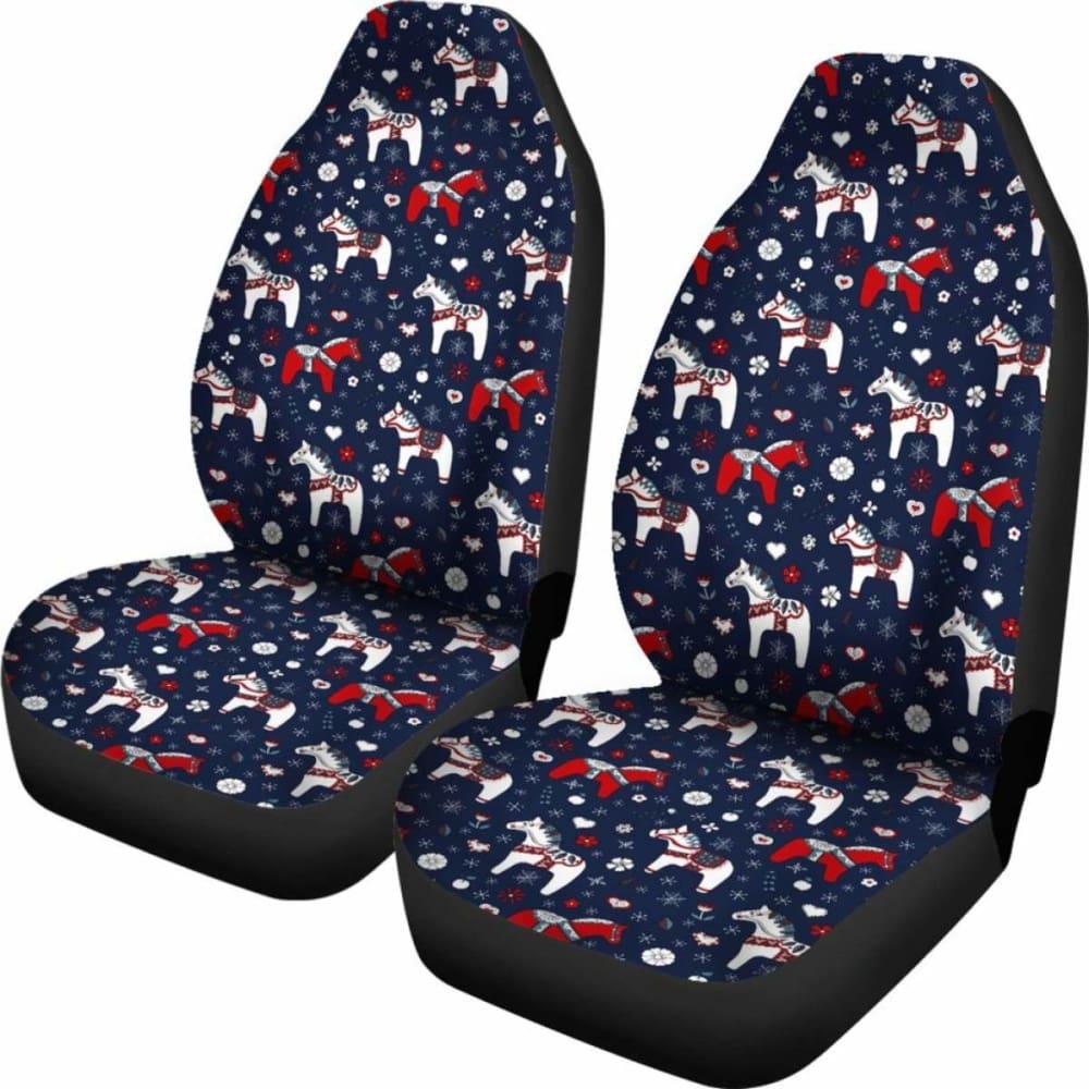 Swedish Dala Horse Car Seat Covers 4 170804