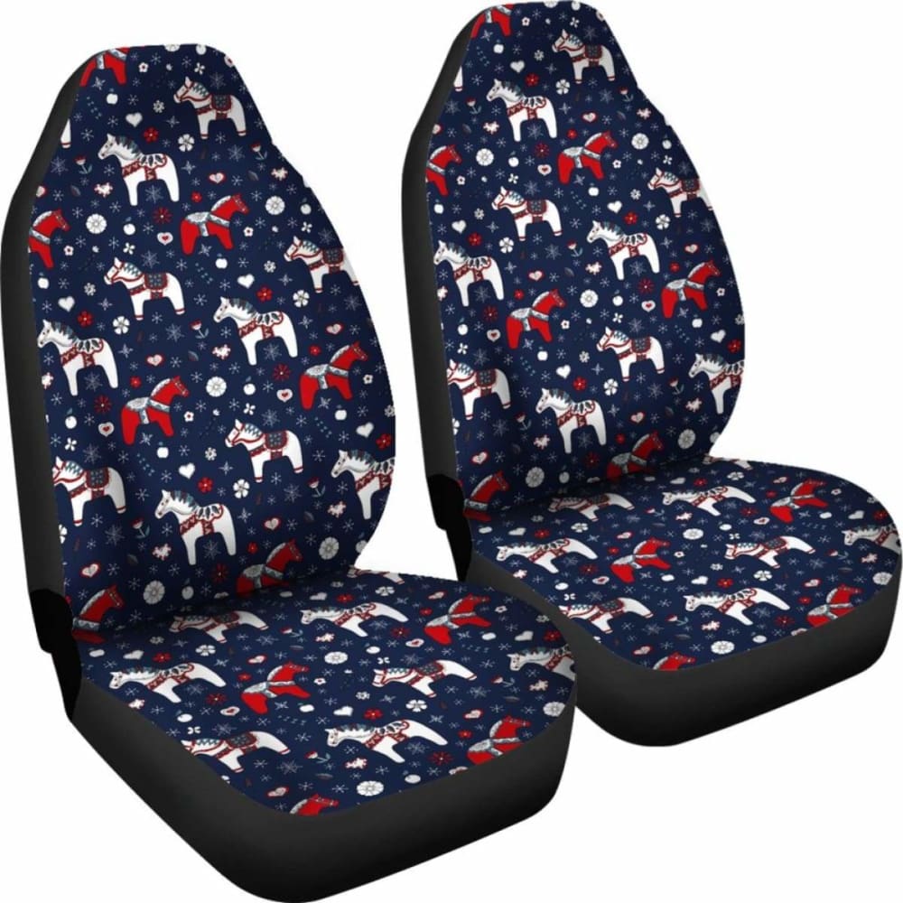 Swedish Dala Horse Car Seat Covers 4 170804