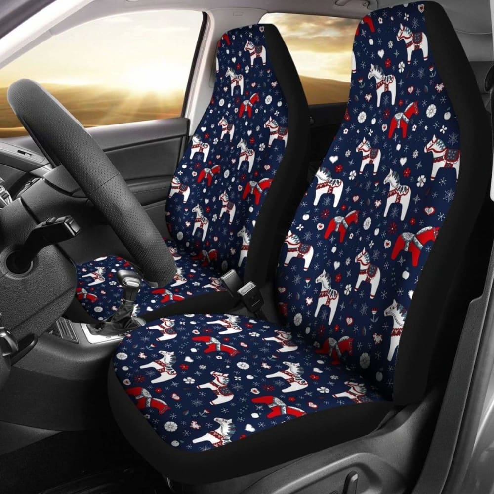 Swedish Dala Horse Car Seat Covers 4 170804