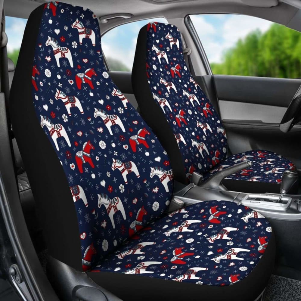 Swedish Dala Horse Car Seat Covers 4 170804