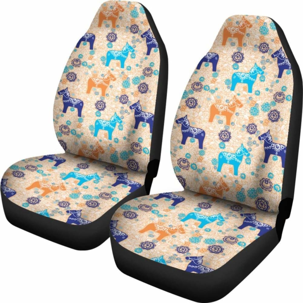 Swedish Dala Horse Car Seat Covers 8 170804