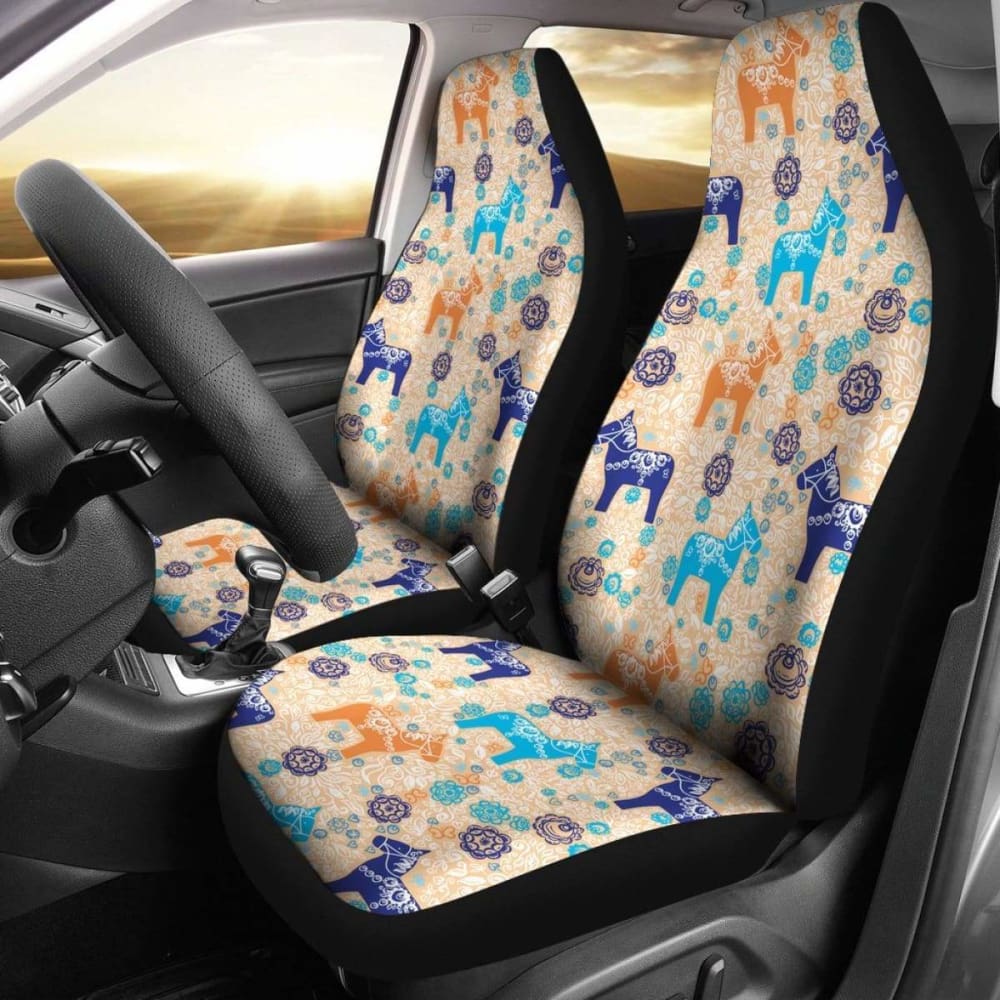 Swedish Dala Horse Car Seat Covers 8 170804
