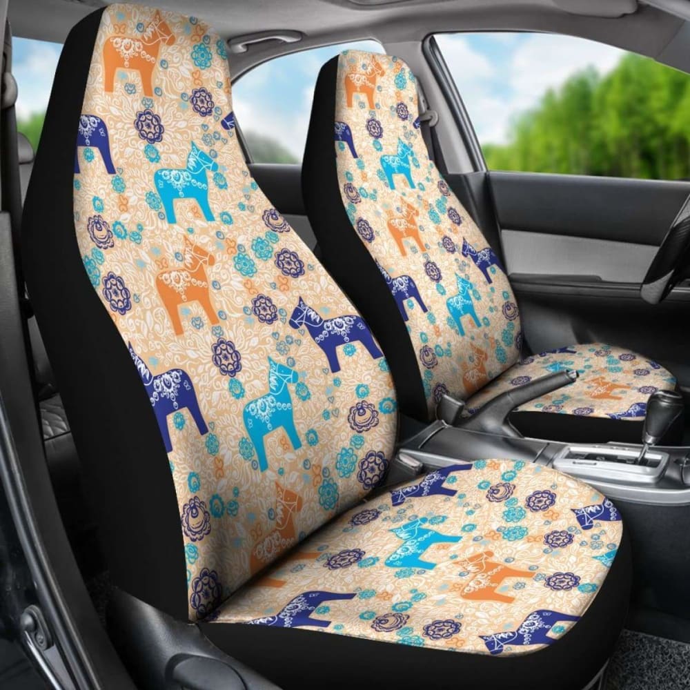 Swedish Dala Horse Car Seat Covers 8 170804