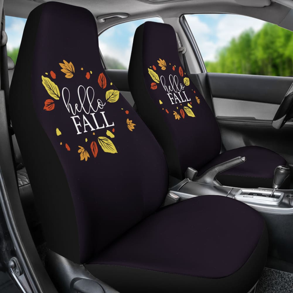 Sweet Car Decoration Hello Fall Car Seat Covers 212001 - YourCarButBetter