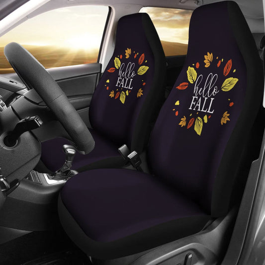 Sweet Car Decoration Hello Fall Car Seat Covers 212001 - YourCarButBetter