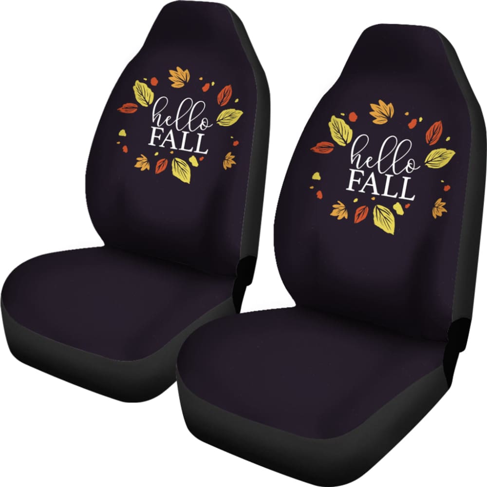 Sweet Car Decoration Hello Fall Car Seat Covers 212001 - YourCarButBetter