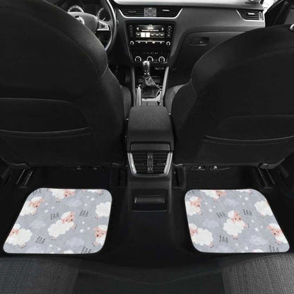 Sweet Dreams Sheep Pattern Front And Back Car Mats 194013 - YourCarButBetter