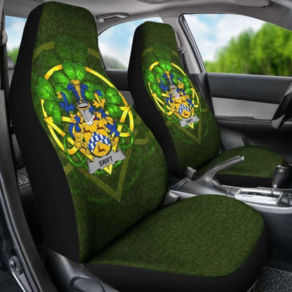Swift Ireland Car Seat Cover Celtic Shamrock (Set Of Two) 154230 - YourCarButBetter