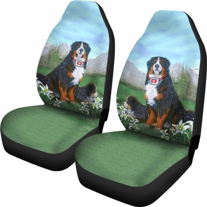 Switzerland Bernese Mountain Dog Car Seat Covers 06 102802 - YourCarButBetter