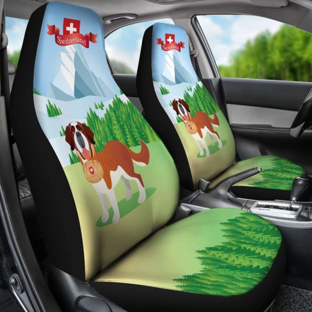 Switzerland Bernese Mountain Dog Car Seat Covers 4 102802 - YourCarButBetter
