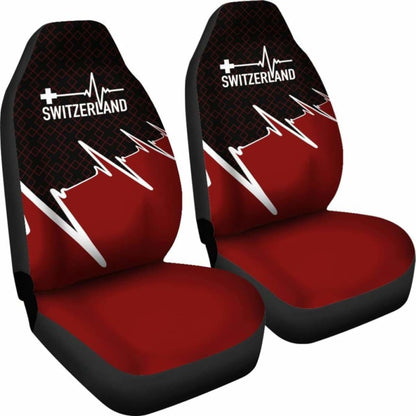 Switzerland Car Seat Covers - Switzerland In My Heartbeat 174914 - YourCarButBetter